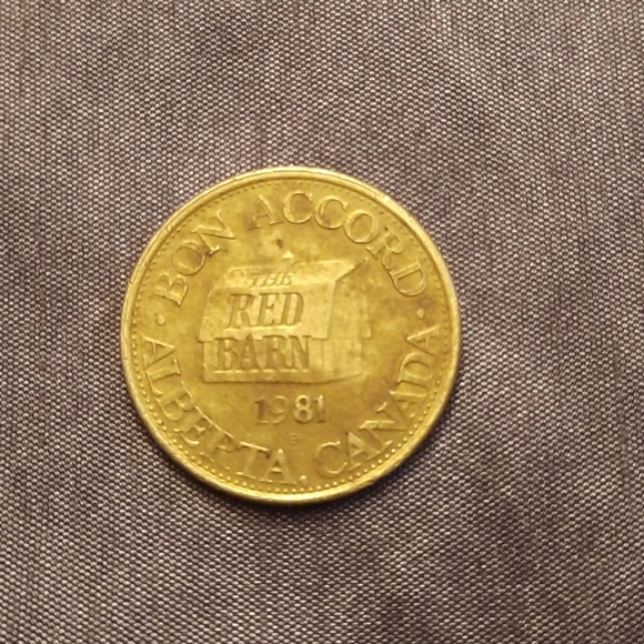 1981 Red Barn Bon Accord Coin - Picture 1 of 2